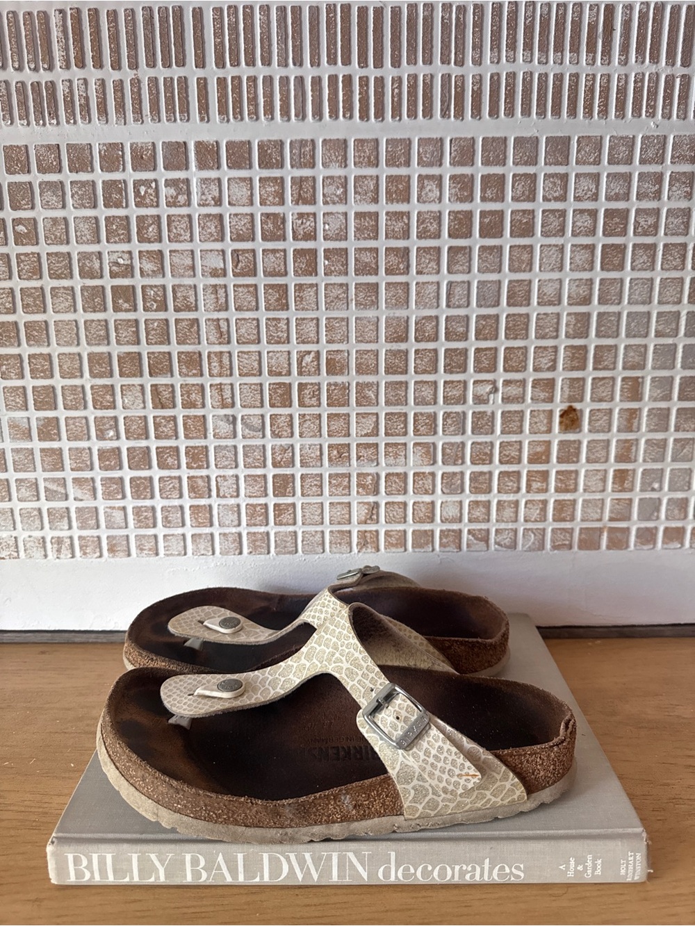 Birkenstock Gizeh Snake Sprint Sandals - Size 36